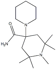 4-(1-Piperidyl)-1,2,2,6,6-pentamethyl-4-piperidinecarboxamide Structure