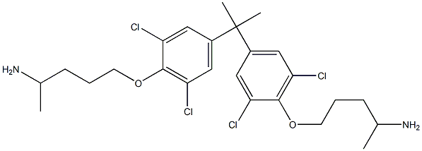 5,5'-[Isopropylidenebis(2,6-dichloro-4,1-phenyleneoxy)]bis(2-pentanamine)