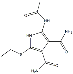2-[Acetylamino]-5-[ethylthio]-1H-pyrrole-3,4-dicarboxamide