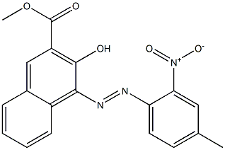 3-Hydroxy-4-(4-methyl-2-nitrophenylazo)-2-naphthalenecarboxylic acid methyl ester