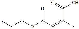 Citraconic acid hydrogen 4-propyl ester 结构式