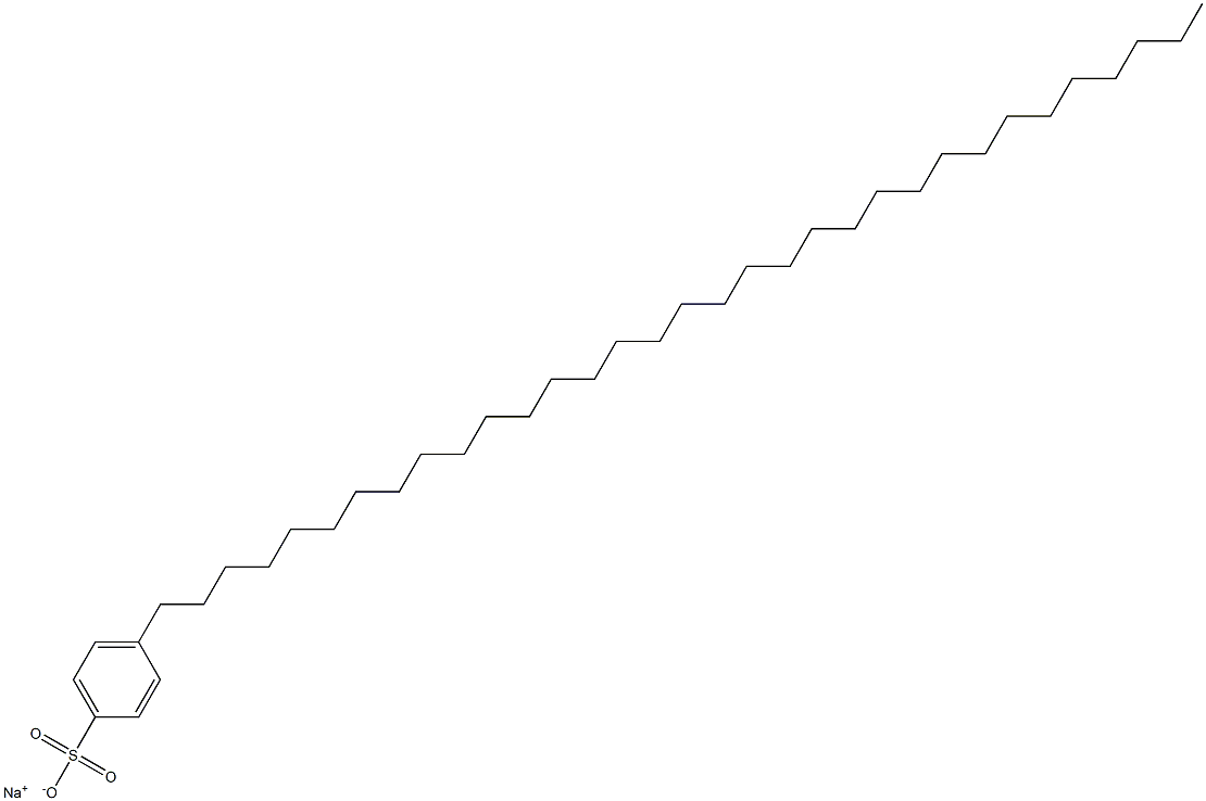 4-(Tritriacontan-1-yl)benzenesulfonic acid sodium salt Structure