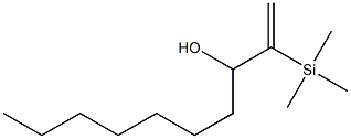 2-(Trimethylsilyl)-1-decen-3-ol Structure