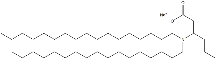 3-(Diheptadecylamino)hexanoic acid sodium salt 结构式