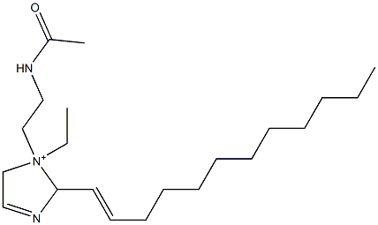 1-[2-(Acetylamino)ethyl]-2-(1-dodecenyl)-1-ethyl-3-imidazoline-1-ium Structure