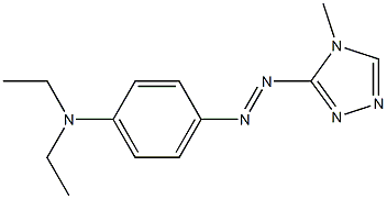 N,N-Diethyl-4-[(4-methyl-4H-1,2,4-triazol-3-yl)azo]benzenamine Structure