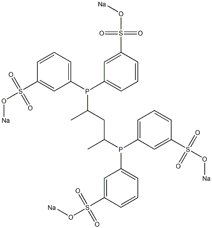 2,4-Pentanediylbis[bis[3-(sodiosulfo)phenyl]phosphine] 结构式