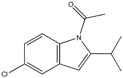 1-Acetyl-5-chloro-2-isopropyl-1H-indole,,结构式