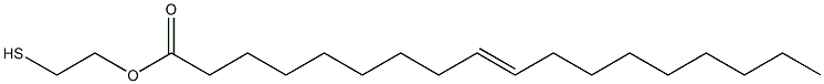 9-Octadecenoic acid 2-mercaptoethyl ester Structure