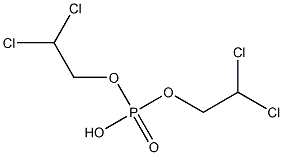 Phosphoric acid hydrogen bis(2,2-dichloroethyl) ester,,结构式