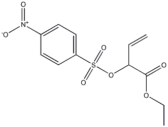 2-[[(p-Nitrophenyl)sulfonyl]oxy]-3-butenoic acid ethyl ester Structure