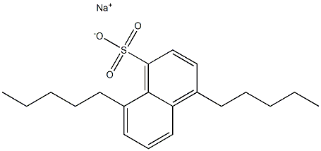 4,8-Dipentyl-1-naphthalenesulfonic acid sodium salt,,结构式