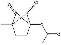 4-Acetoxy-3-chloro-2-bornanone Structure
