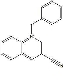 1-Benzylquinolinium-3-carbonitrile Struktur