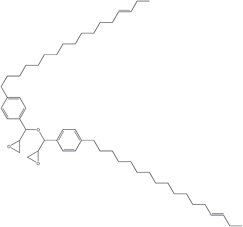 4-(14-ヘプタデセニル)フェニルグリシジルエーテル 化学構造式