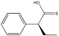 [S,(+)]-2-フェニルチオ酪酸 化学構造式