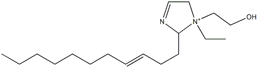 1-エチル-1-(2-ヒドロキシエチル)-2-(3-ウンデセニル)-3-イミダゾリン-1-イウム 化学構造式