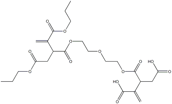 3,3'-[Oxybisethylenebis(oxycarbonyl)]bis(1-butene-2,4-dicarboxylic acid dipropyl) ester Struktur