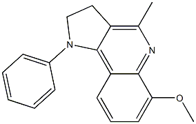 1-(Phenyl)-4-methyl-6-methoxy-2,3-dihydro-1H-pyrrolo[3,2-c]quinoline Structure