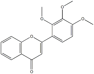 2',3',4'-Trimethoxyflavone Structure