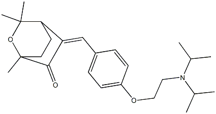 5-[4-[2-(Diisopropylamino)ethoxy]benzylidene]-1,3,3-trimethyl-2-oxabicyclo[2.2.2]octan-6-one