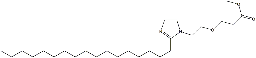 2-Heptadecyl-1-[2-(2-methoxycarbonylethoxy)ethyl]-2-imidazoline,,结构式