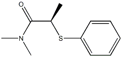 [R,(+)]-N,N-Dimethyl-2-(phenylthio)propionamide Struktur