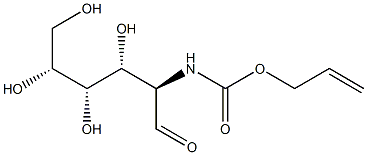 N-Allyloxycarbonyl-D-glucosamine Structure