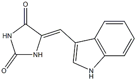 5-(1H-Indol-3-ylmethylene)-2,4-imidazolidinedione Struktur