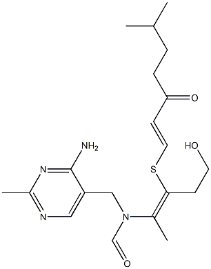 N-[(4-Amino-2-methyl-5-pyrimidinyl)methyl]-N-[4-hydroxy-1-methyl-2-[(6-methyl-3-oxo-1-heptenyl)thio]-1-butenyl]formamide