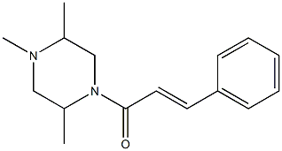 (E)-3-Phenyl-1-(2,4,5-trimethylpiperazin-1-yl)-2-propen-1-one 结构式