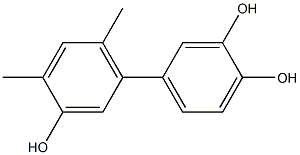 4',6'-Dimethyl-1,1'-biphenyl-3,3',4-triol Structure