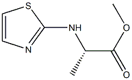 N-(2-Thiazolyl)alanine methyl ester Structure