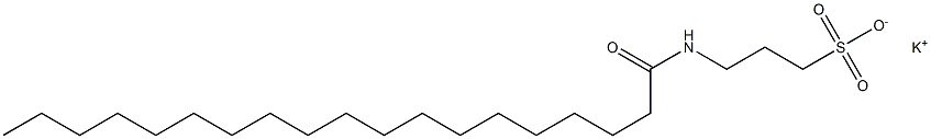 3-[(1-Oxononadecyl)amino]-1-propanesulfonic acid potassium salt Structure