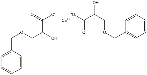 Bis[(+)-3-(benzyloxy)-D-lactic acid] calcium salt Structure