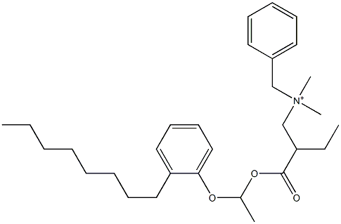 N,N-Dimethyl-N-benzyl-N-[2-[[1-(2-octylphenyloxy)ethyl]oxycarbonyl]butyl]aminium