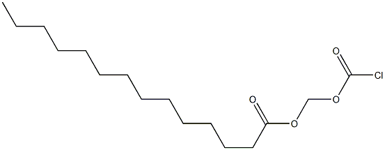 Chlorocarbonic acid tetradecanoyloxymethyl ester Structure