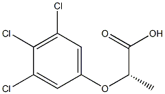 [S,(-)]-2-(3,4,5-Trichlorophenoxy)propionic acid Struktur