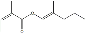 2-Methylisocrotonic acid 2-methyl-1-pentenyl ester