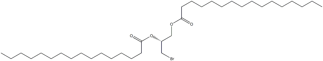 [R,(+)]-3-Bromo-1,2-propanediol dipalmitate,,结构式