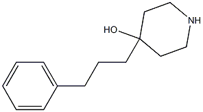 4-(3-Phenylpropyl)piperidin-4-ol,,结构式