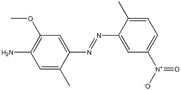 2,2'-Dimethyl-4-amino-5-methoxy-5'-nitroazobenzene Struktur