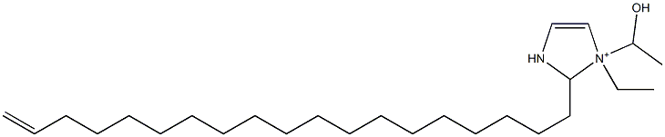 1-Ethyl-1-(1-hydroxyethyl)-2-(18-nonadecenyl)-4-imidazoline-1-ium,,结构式
