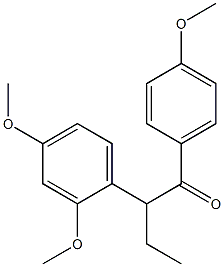 1-(4-Methoxyphenyl)-2-(2,4-dimethoxyphenyl)-1-butanone Structure