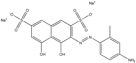 3-[(4-Amino-2-methylphenyl)azo]-4,5-dihydroxynaphthalene-2,7-disulfonic acid disodium salt