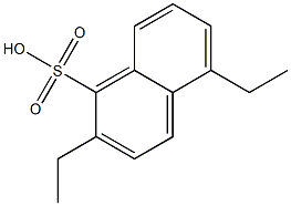 2,5-ジエチル-1-ナフタレンスルホン酸 化学構造式