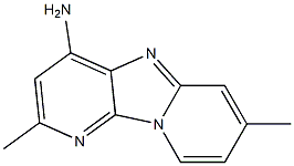 4-Amino-2,7-dimethyldipyrido[1,2-a:3',2'-d]imidazole Struktur