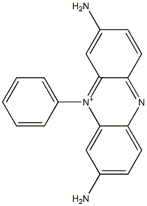 2,8-Diamino-10-phenylphenazine-10-ium,,结构式