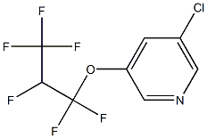 3-(1,1,2,3,3,3-Hexafluoropropyloxy)-5-chloropyridine Struktur