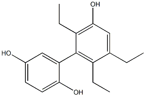 2',5',6'-Triethyl-1,1'-biphenyl-2,3',5-triol Struktur